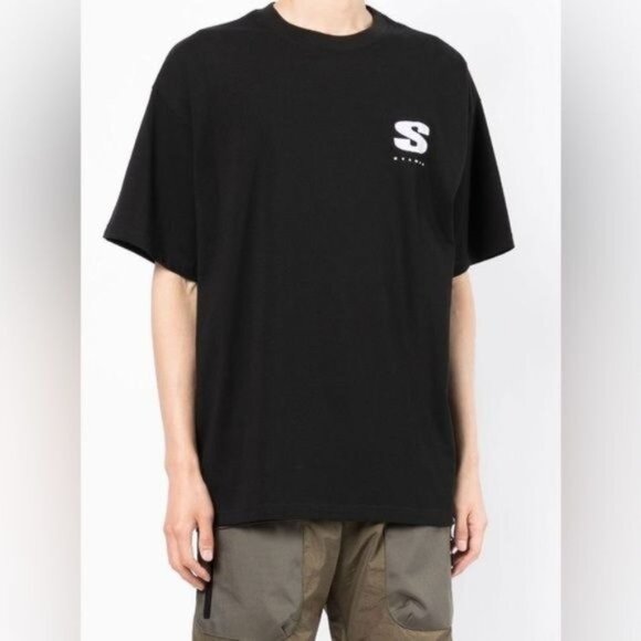 Stampd logo-print cotton T-shirt in Black